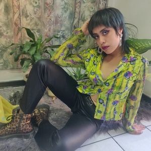 80's retro blouse